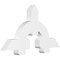 Ekena Millwork Ericson Architectural Grade PVC Gable Bracket, 48"W x 26"H x 4"D x 6"F, 13/12 Pitch GBP048X26X0406ERI00 - alternate 1